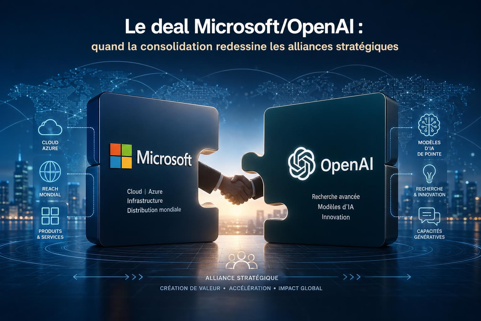 Le deal Microsoft/OpenAI : quand la consolidation redessine les alliances stratégiques