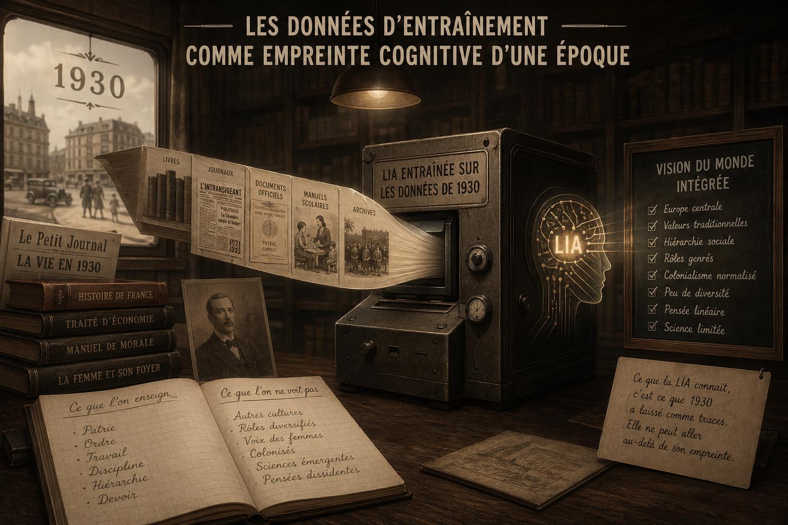 Les données dentraînement comme empreinte cognitive dune époque