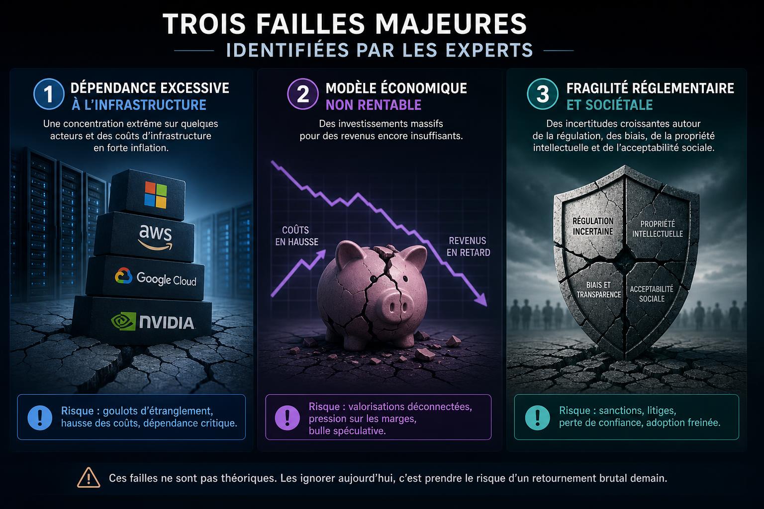 Trois failles majeures identifiées par les experts
