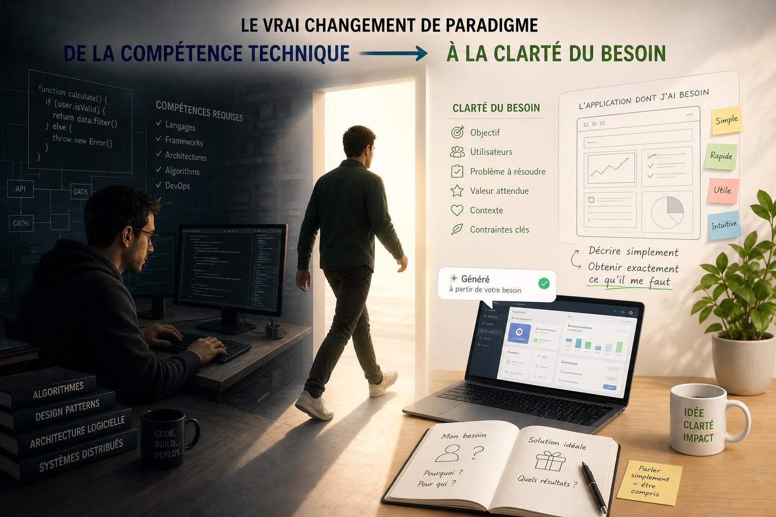 Le vrai changement de paradigme : de la compétence technique à la clarté du besoin