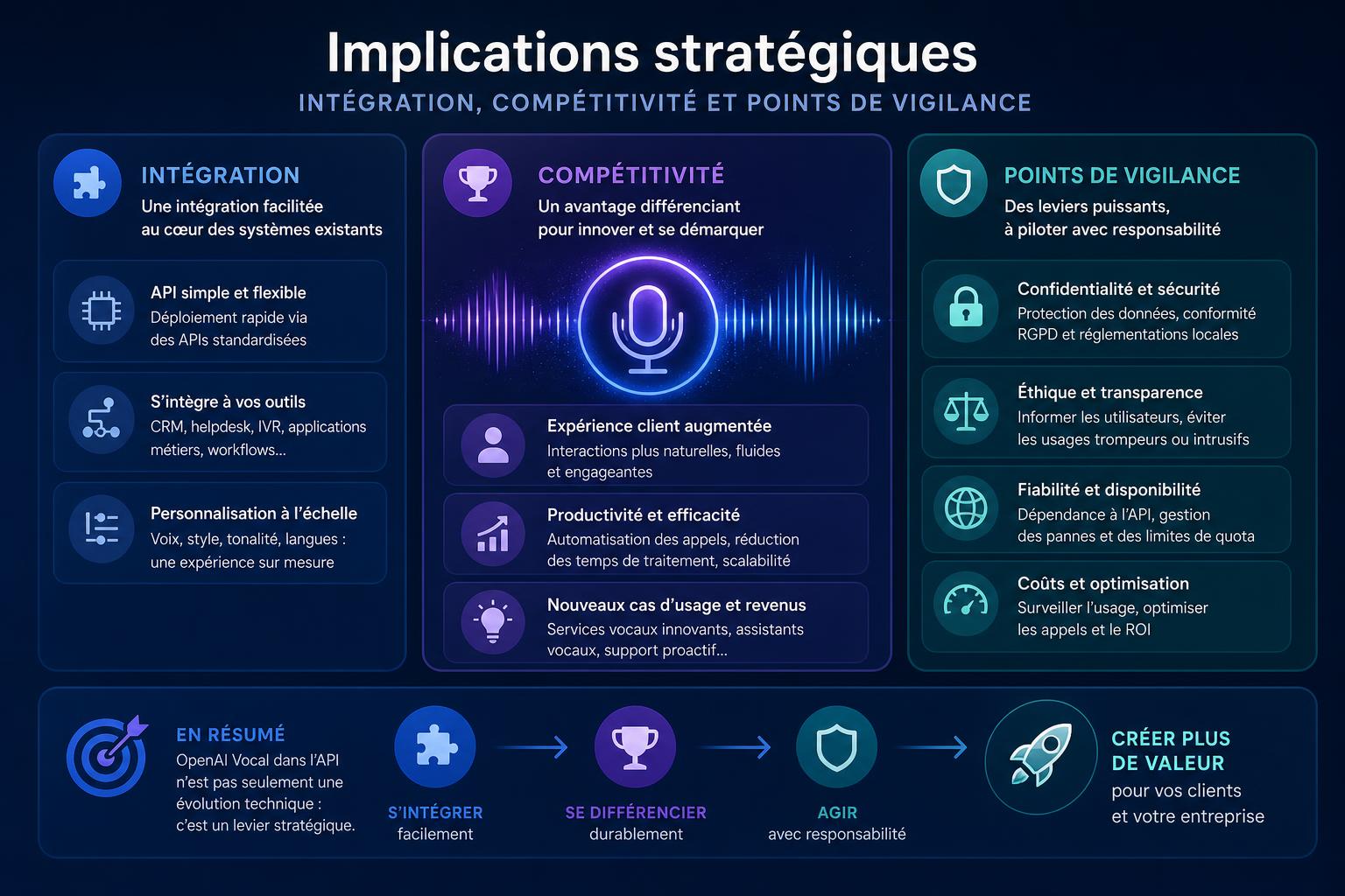 Implications stratégiques : intégration, compétitivité et points de vigilance