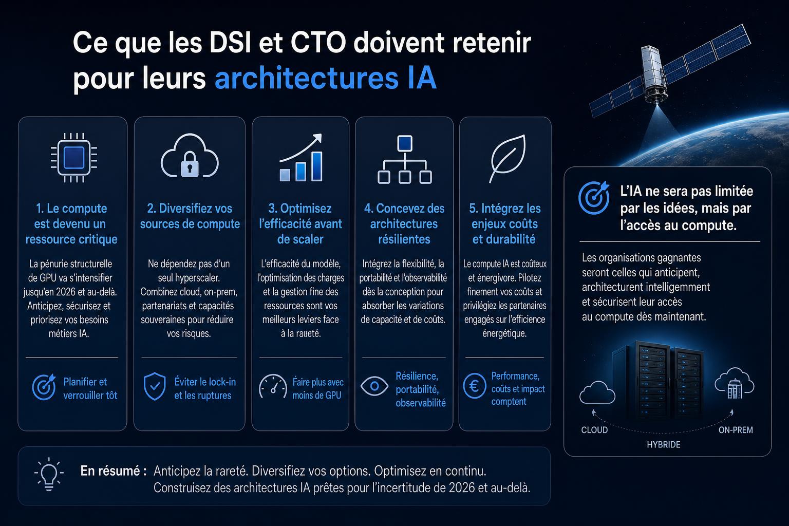 Ce que les DSI et CTO doivent retenir pour leurs architectures IA