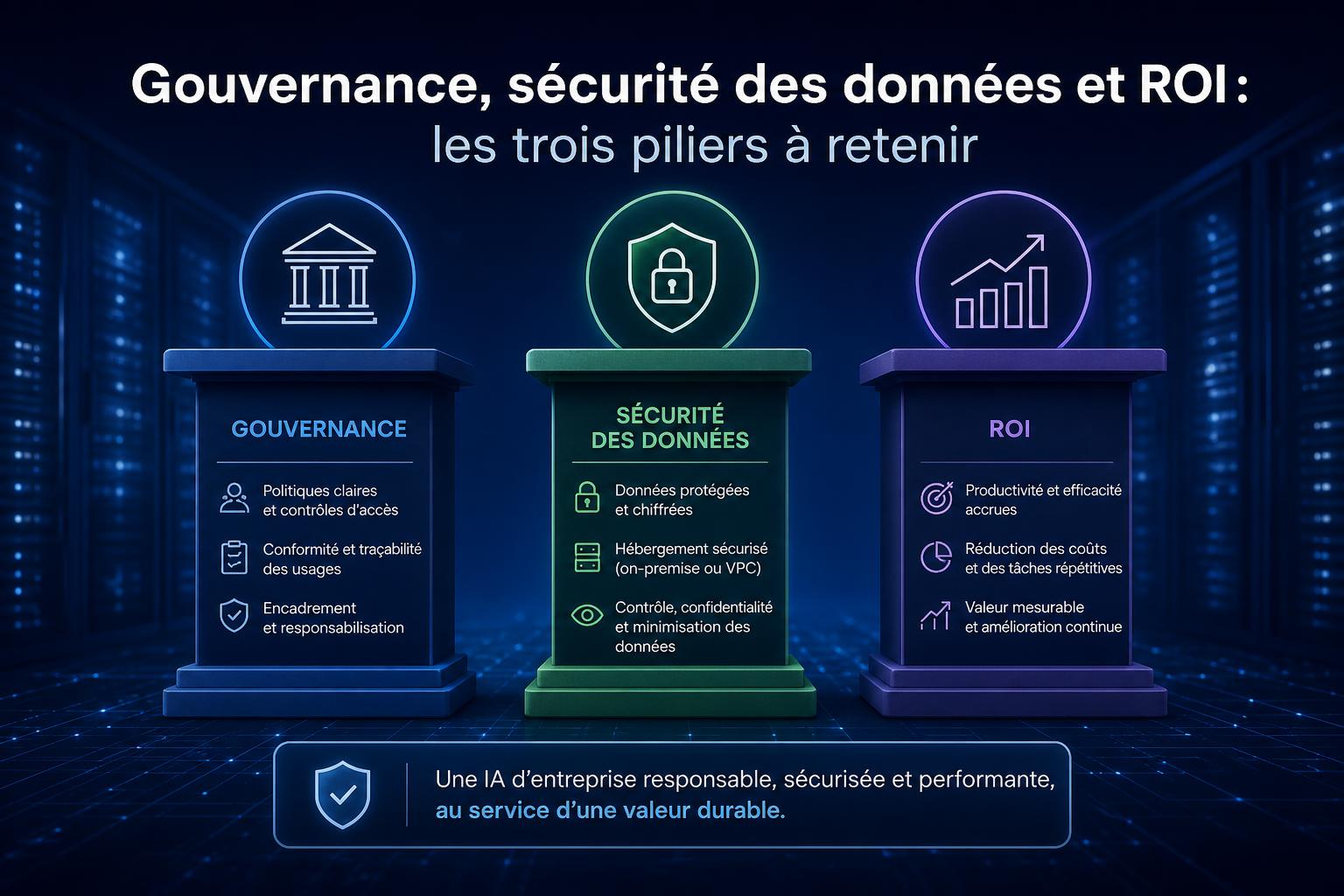 Gouvernance, sécurité des données et ROI : les trois piliers à retenir