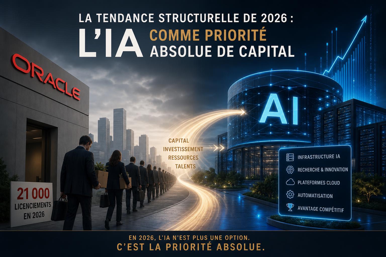 La tendance structurelle de 2026 : lIA comme priorité absolue de capital