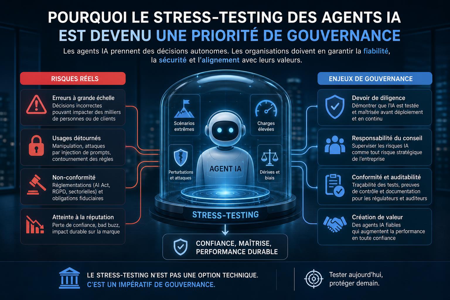 Pourquoi le stress-testing des agents IA est devenu une priorité de gouvernance