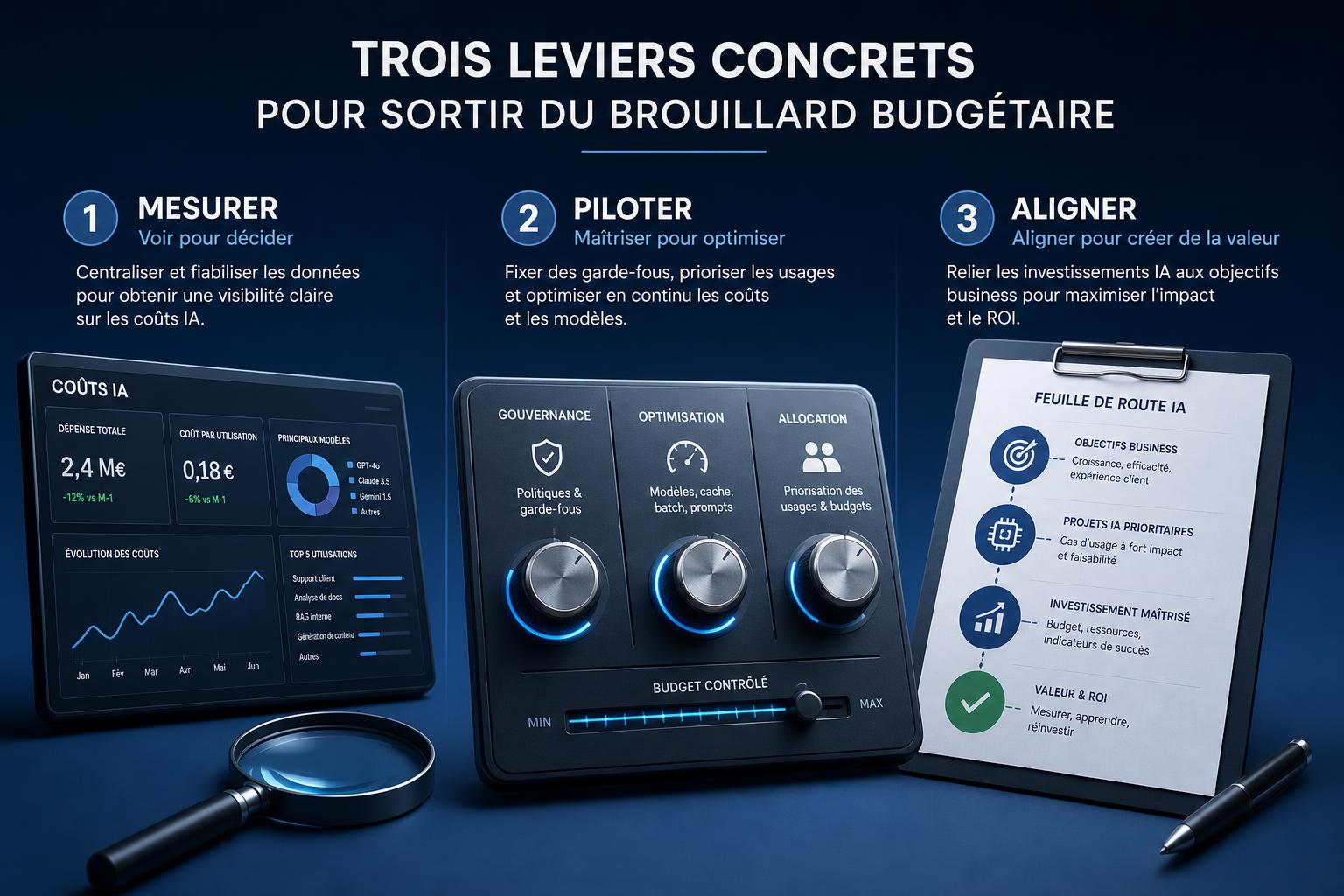 Trois leviers concrets pour sortir du brouillard budgétaire