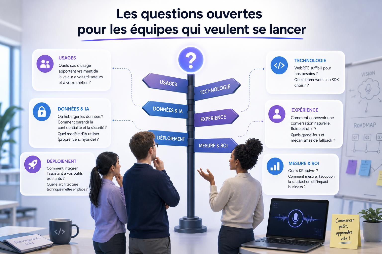 Les questions ouvertes pour les équipes qui veulent se lancer