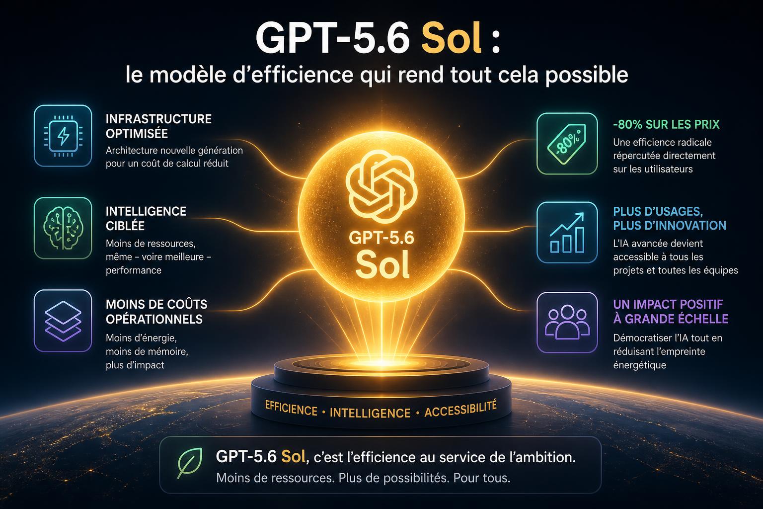 GPT-5.6 Sol : le modèle defficience qui rend tout cela possible