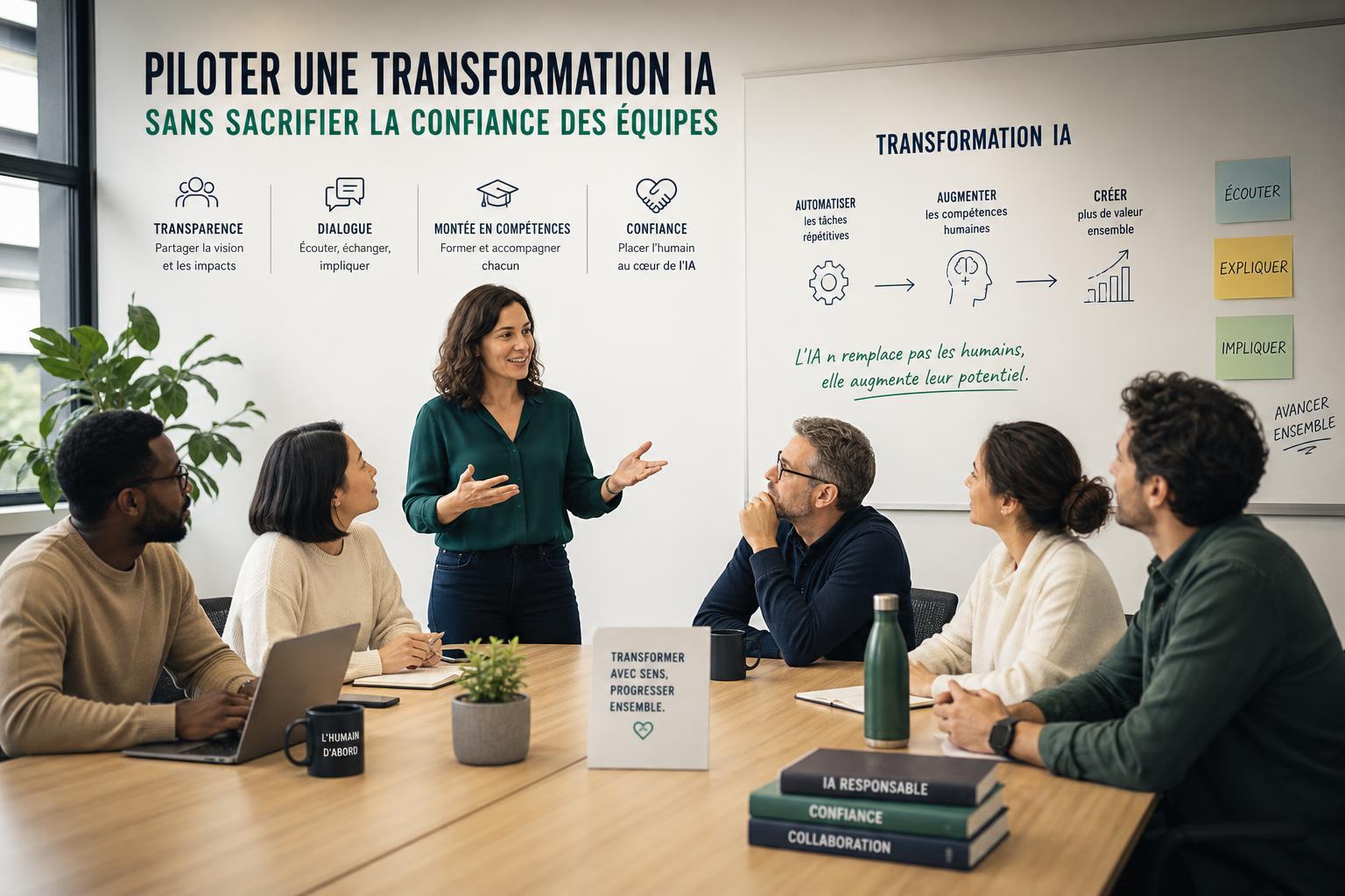 Piloter une transformation IA sans sacrifier la confiance des équipes