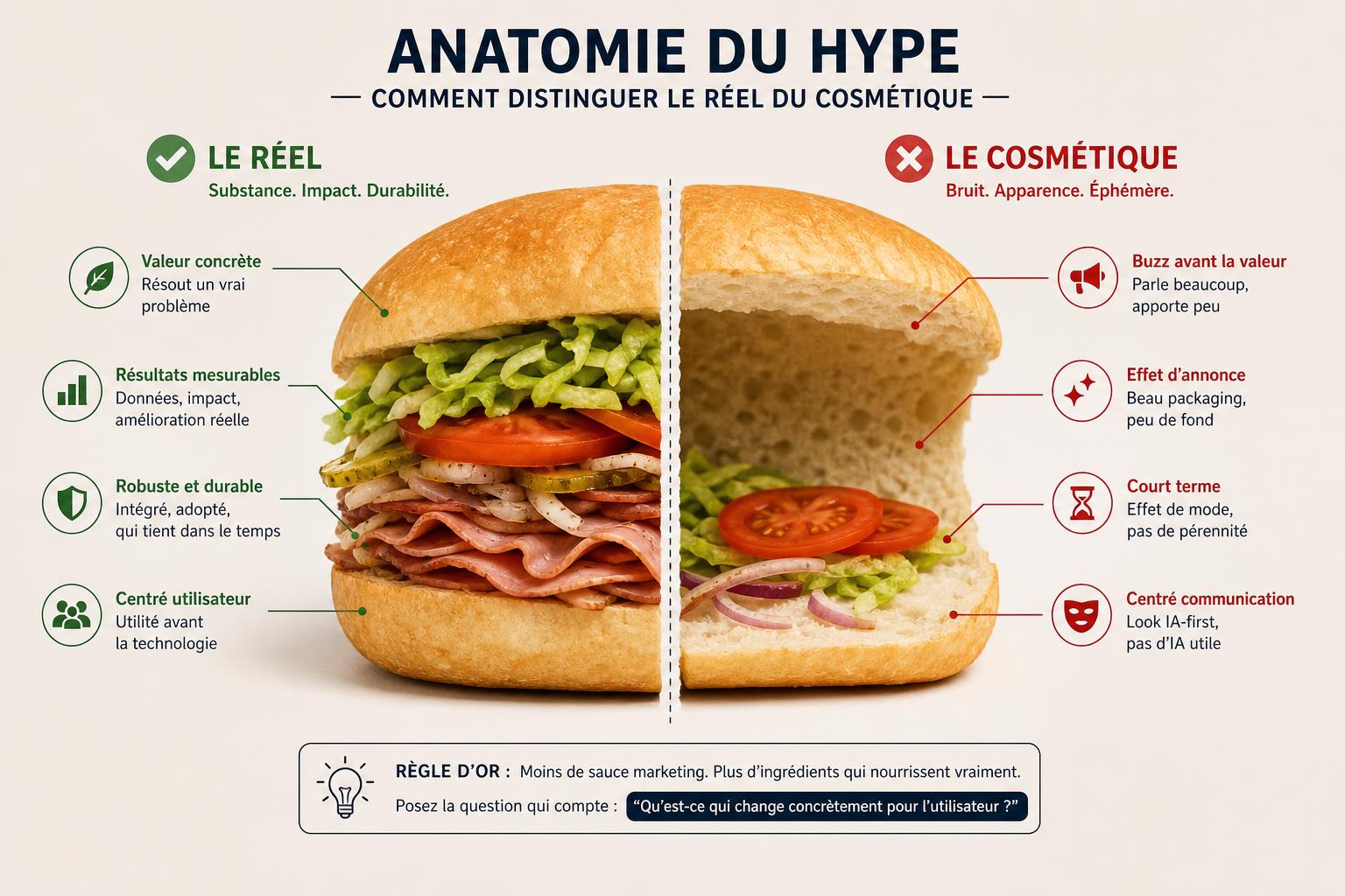 Anatomie du hype : comment distinguer le réel du cosmétique
