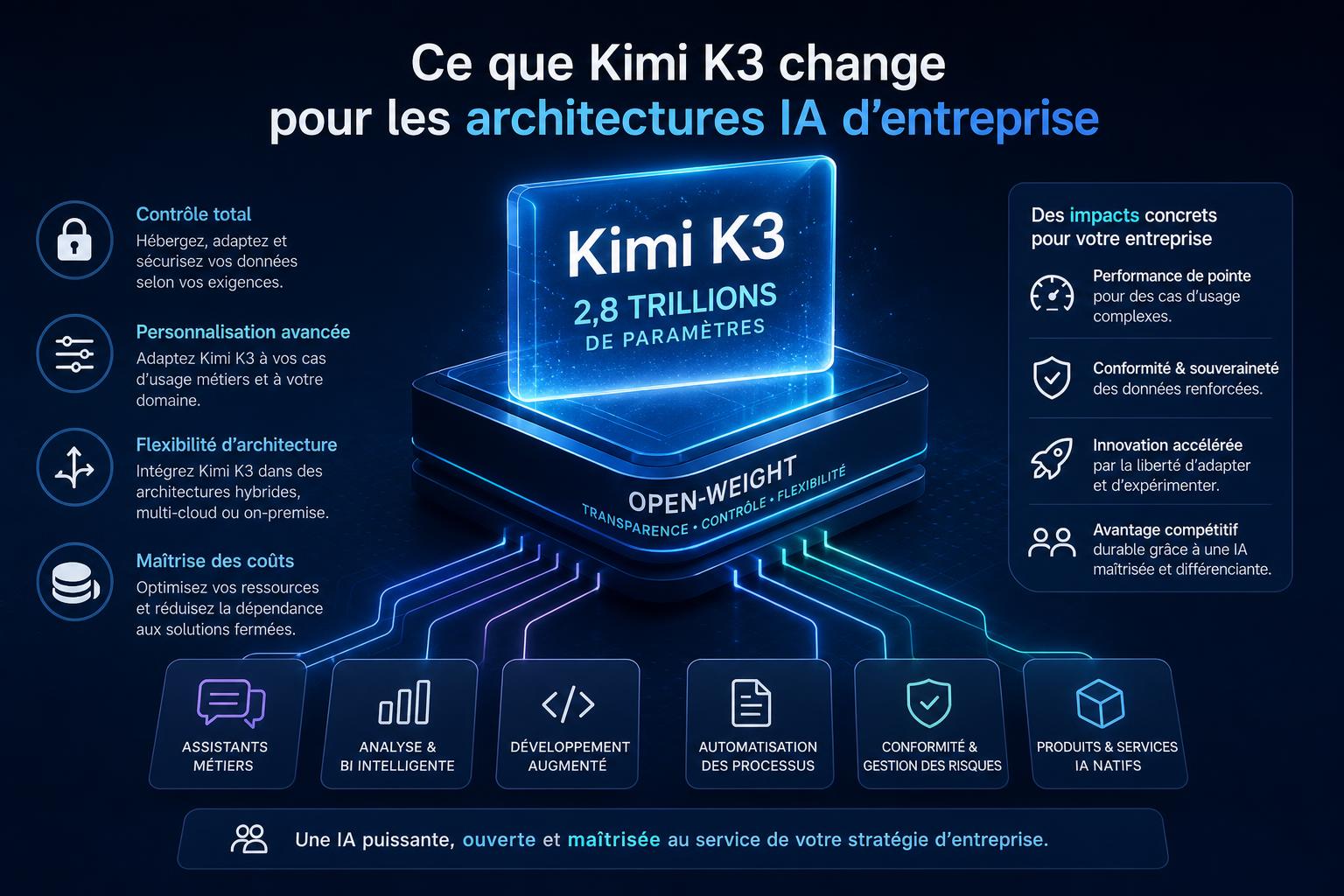 Ce que Kimi K3 change pour les architectures IA dentreprise