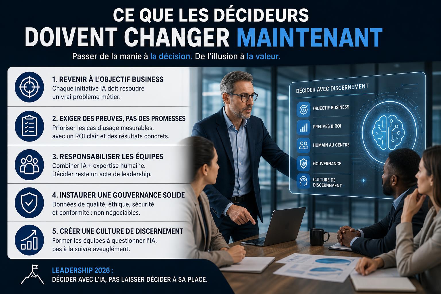 Ce que les décideurs doivent changer maintenant