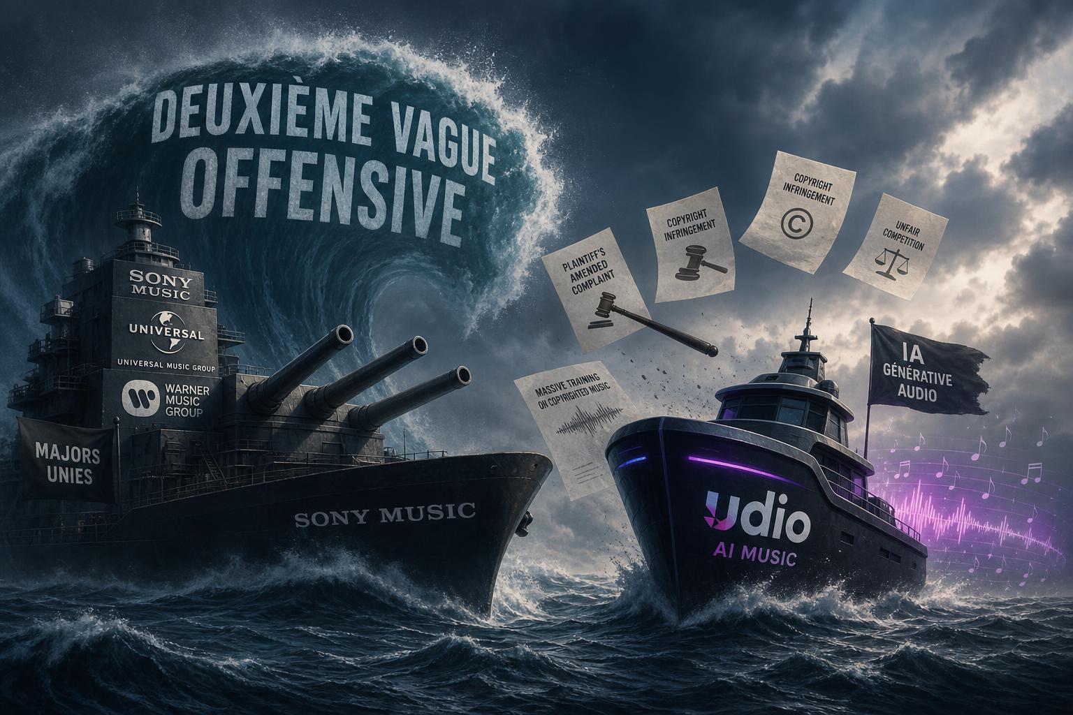 Sony contre Udio : la deuxième vague offensive des majors