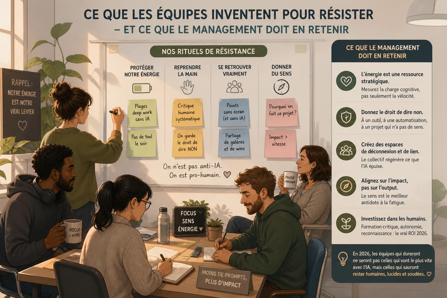 Ce que les équipes inventent pour résister - et ce que le management doit en retenir