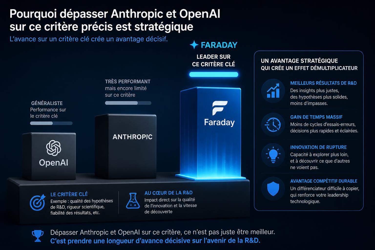 Pourquoi dépasser Anthropic et OpenAI sur ce critère précis est stratégique