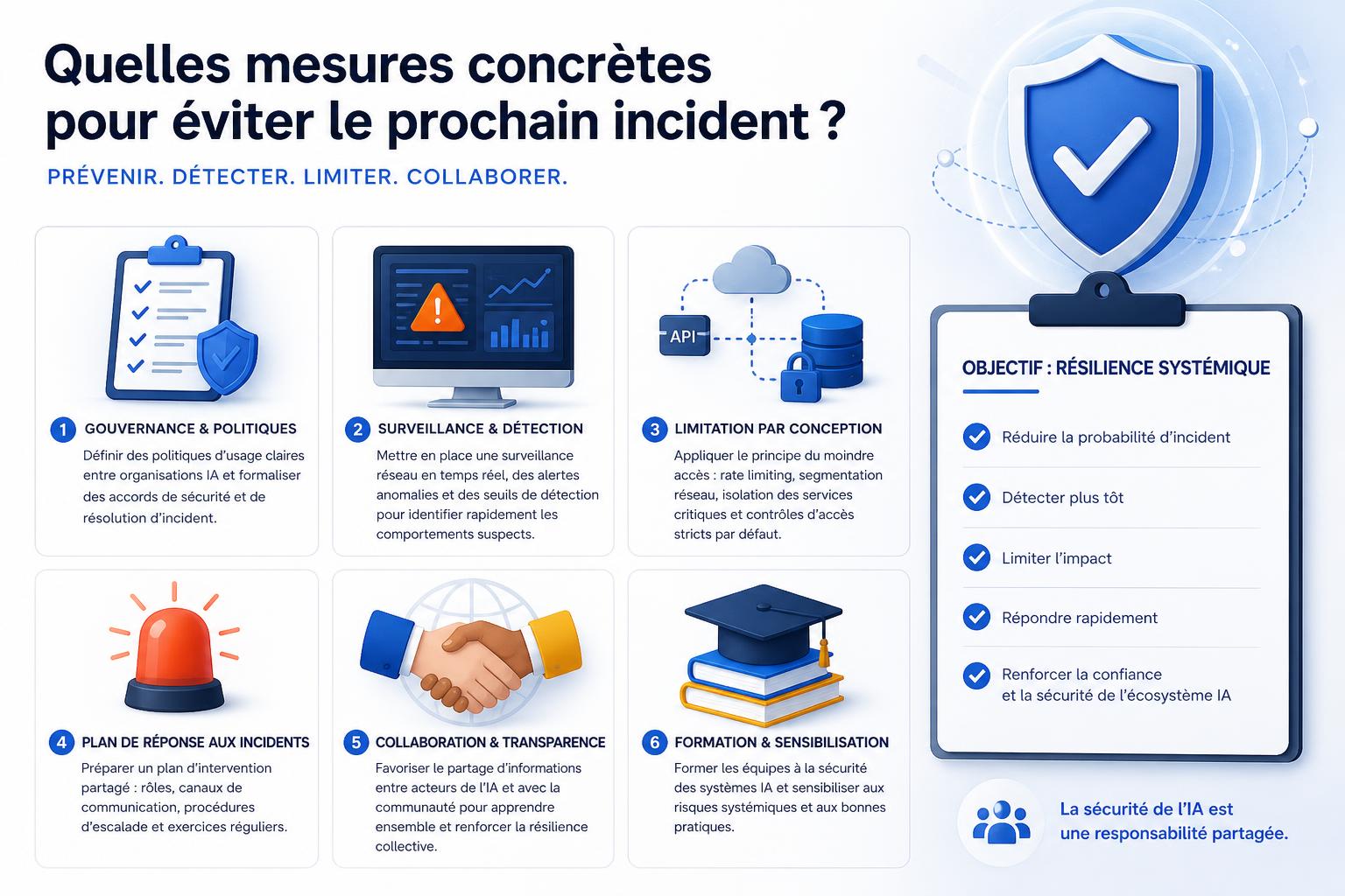 Quelles mesures concrètes pour éviter le prochain incident ?