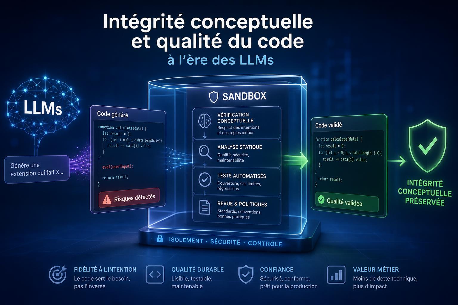 Intégrité conceptuelle et qualité du code à lère des LLMs