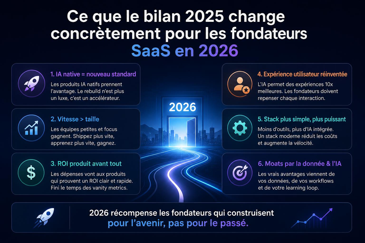 Ce que le bilan 2025 change concrètement pour les fondateurs SaaS en 2026