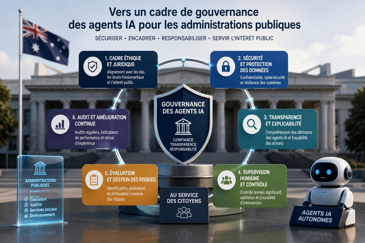 Vers un cadre de gouvernance des agents IA pour les administrations publiques