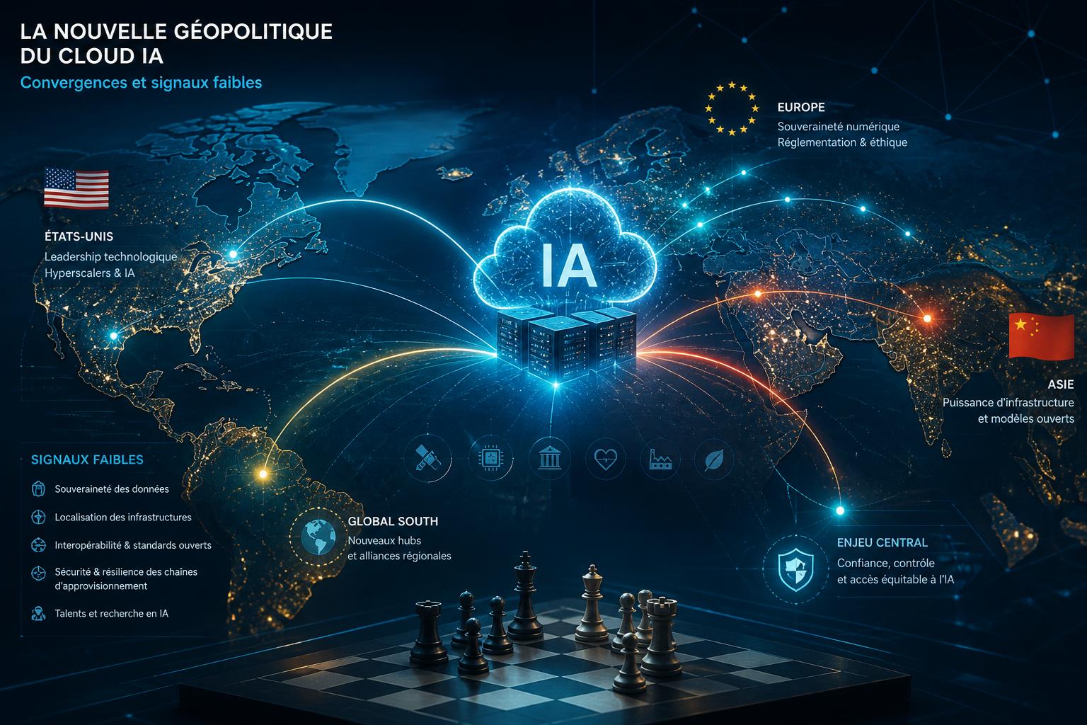 La nouvelle géopolitique du cloud IA : convergences et signaux faibles