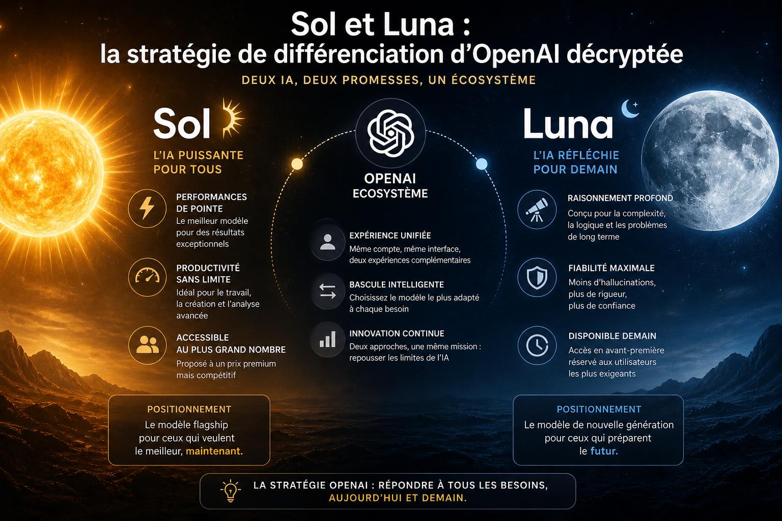 Sol et Luna : la stratégie de différenciation dOpenAI décryptée