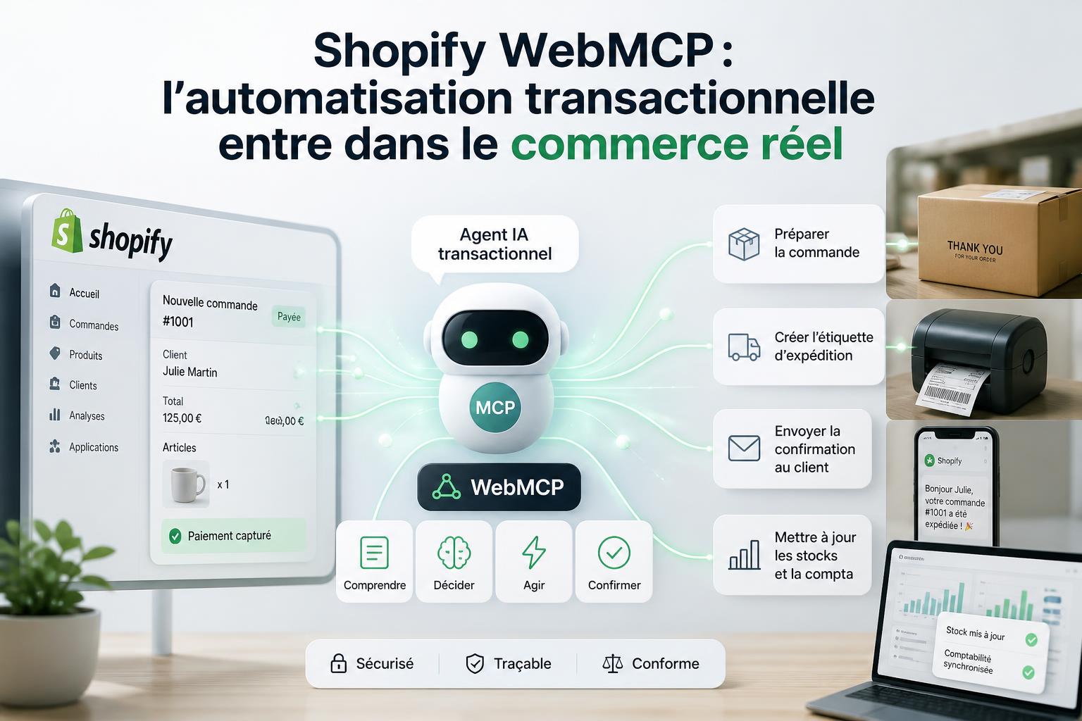 Shopify WebMCP : lautomatisation transactionnelle entre dans le commerce réel