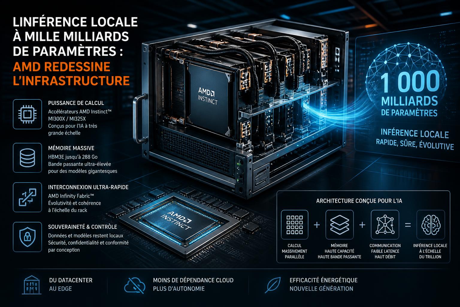 Linférence locale à mille milliards de paramètres : AMD redessine linfrastructure