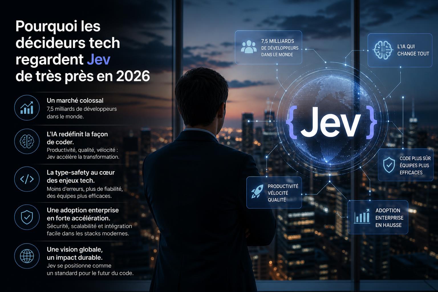 Pourquoi les décideurs tech regardent Jev de très près en 2026